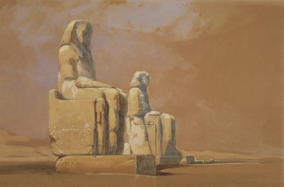 Colossi, Tebe, 1838 da David Roberts