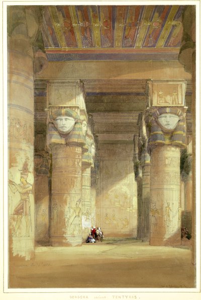 Dendera antica Tentyris da David Roberts