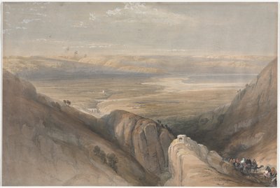 Discesa dalla Valle del Giordano da David Roberts