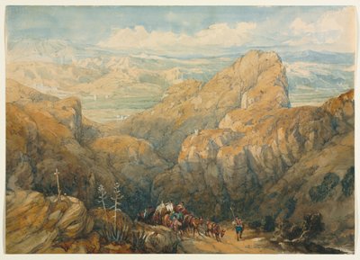 Discesa nella pianura di Granada da David Roberts