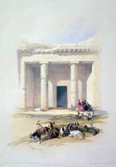 Ingresso alla grotta di Beni Hassan da David Roberts