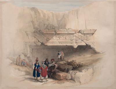 Ingresso alle tombe dei re, Gerusalemme da David Roberts