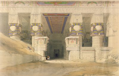 Facciata del Tempio di Hathor, Dendarah, da 