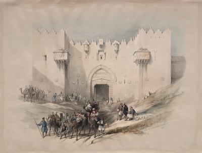 Porta di Damasco, Gerusalemme da David Roberts