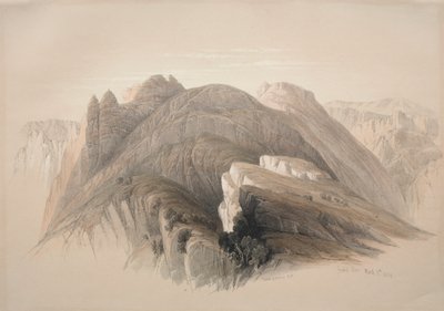 Gebil Hor. Monte Hor, dalle scogliere che circondano Petra da David Roberts