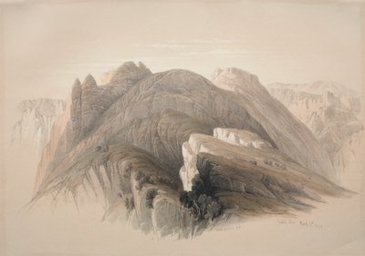 Gebil Hor. Monte Hor, dalle scogliere che circondano Petra, 1839 da David Roberts