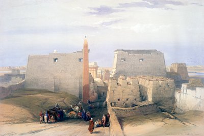 Grande ingresso al Tempio di Luxor, XIX secolo da David Roberts
