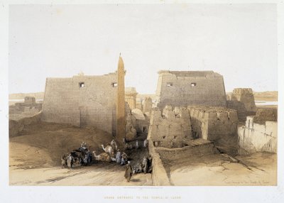 Grande ingresso al Tempio di Luxor in 