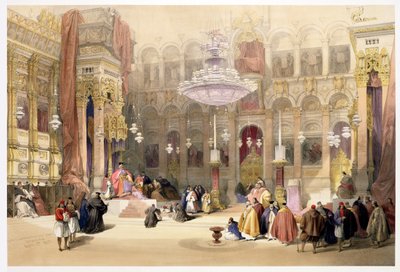 Chiesa greca del Santo Sepolcro, Gerusalemme, 11 aprile 1839, tavola 4 dal Volume I di 