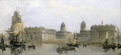 Ospedale di Greenwich, visto dal Tamigi (Inghilterra) da David Roberts