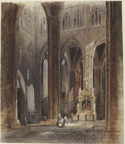 Interno della Cattedrale di Amiens da David Roberts