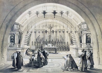 Interno della Chiesa del Santo Sepolcro, Gerusalemme da David Roberts