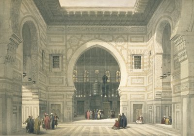 Interno della Moschea di Sultan Hasan, Il Cairo, da Egitto e Nubia, Vol.3 da David Roberts