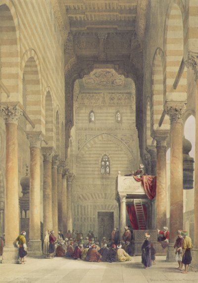 Interno della Moschea dei Metwalys, Il Cairo, da Egitto e Nubia, Vol.3 da David Roberts