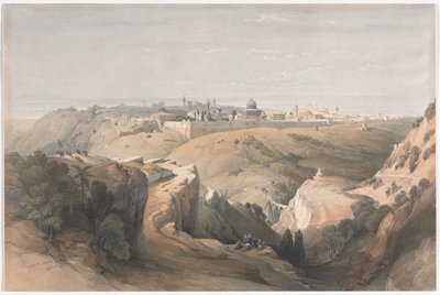 Gerusalemme dal Monte degli Ulivi da David Roberts