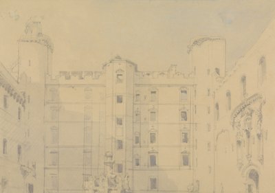 Cortile del Palazzo di Linlithgow, West Lothian da David Roberts