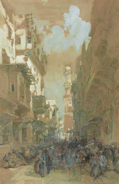 Moschea El Mooristan, Il Cairo, Egitto da David Roberts