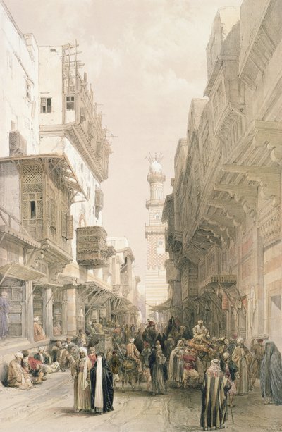 Moschea El Mooristan, Il Cairo, da Egitto e Nubia, Vol.3 da David Roberts