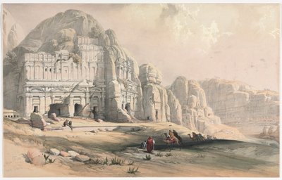 Petra, Estremità orientale della valle, 1839 da David Roberts