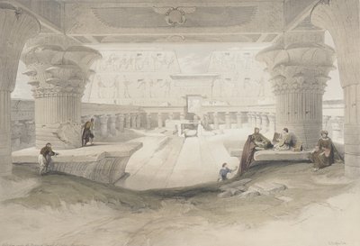 Portico del Tempio di Edfu da David Roberts
