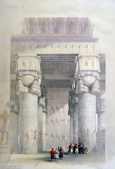 Portico del Tempio di Dendera, XIX secolo da David Roberts