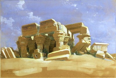 Portico del Tempio di Kom Ombo, Alto Egitto, 1838 da David Roberts