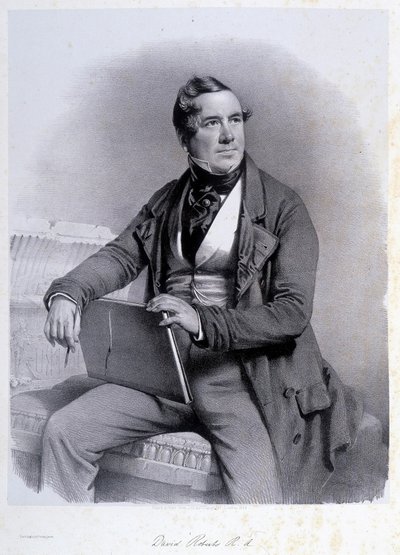 Ritratto di David Roberts in "La Terra Santa", Londra 1849 da David Roberts