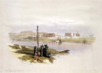 Rovine di Luxor da Sud-Ovest, da 