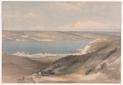 Mare di Galilea a Genezareth verso Bashan da David Roberts