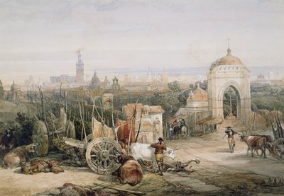 Siviglia dalla Cruz del Campo da David Roberts