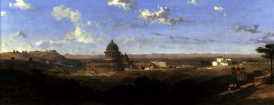 San Pietro, guardando indietro su Roma da David Roberts