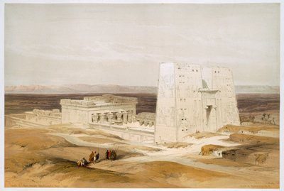 Tempio di Edfu, antico Apollinopolis, Alto Egitto, XIX secolo da David Roberts