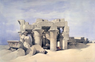 Tempio di Sobek e Haroeris a Kom Ombo, XIX secolo da David Roberts