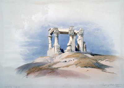 Tempio di Wady Kardassy, Nubia, XIX secolo da David Roberts