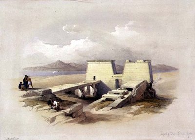Tempio di Wady Sabona, Nubia, da "Egitto e Nubia", Vol.1 da David Roberts