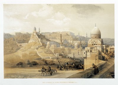 La Cittadella del Cairo, Palazzo di Mehemet Ali in "La Terra Santa", Londra 1849 da David Roberts