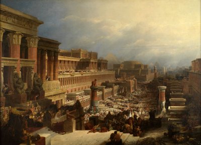La partenza degli Israeliti da David Roberts