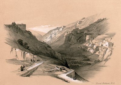 La piscina inferiore di Siloe, 1855 da David Roberts