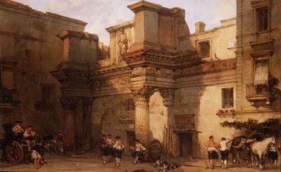 Il Palazzo di Minerva, Roma da David Roberts