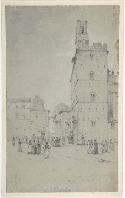 The Palazzo dei Priori, Volterra da David Roberts