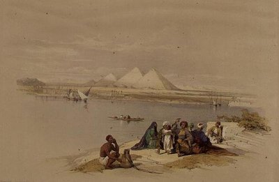 Le Piramidi di Giza dal Nilo, da 