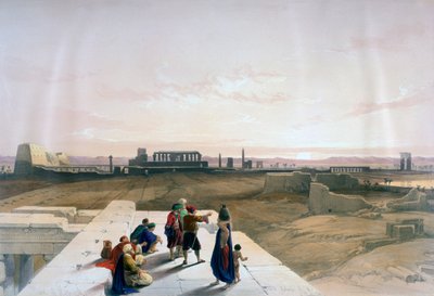 Le rovine di Karnak da ovest, XIX secolo da David Roberts