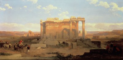 Le rovine del Tempio Minore a Baalbeck da David Roberts