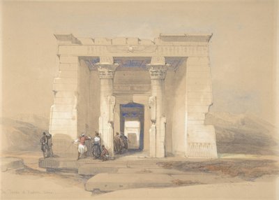 Il tempio di Dendur, Nubia, 1848 da David Roberts