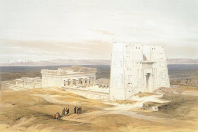 Il Tempio di Edfu, di David Roberts, incisione da David Roberts