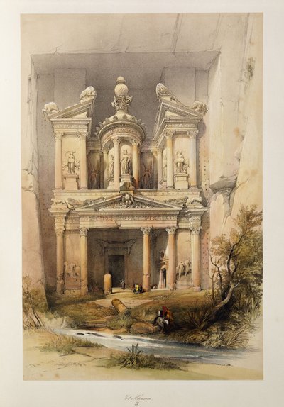 Il Tesoro - El Khasne, dalla serie La Terra Santa da David Roberts