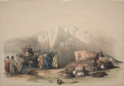 Tomba di Aronne, cima del Monte Horeb, 1839 da David Roberts