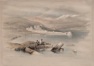 Città di Tiberiade verso il Libano da David Roberts