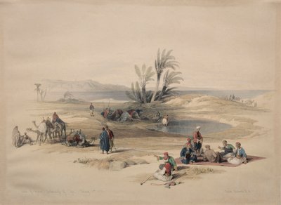 Pozzi di Mosè, Deserto di Tyh da David Roberts