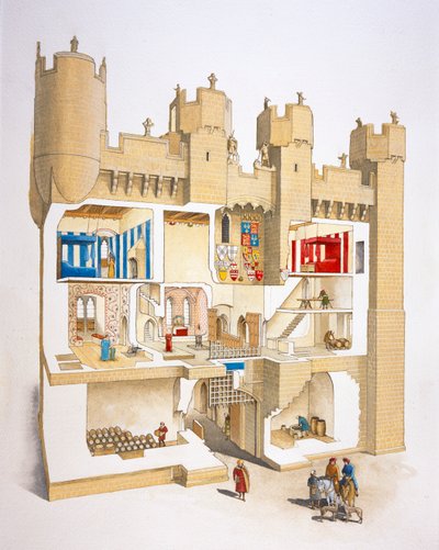 Porta del Castello di Hylton, Sunderland, Tyne and Wear da David Simon